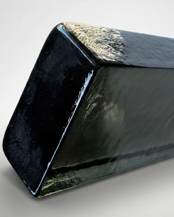 Solid Glass Brick – Transparent Grey