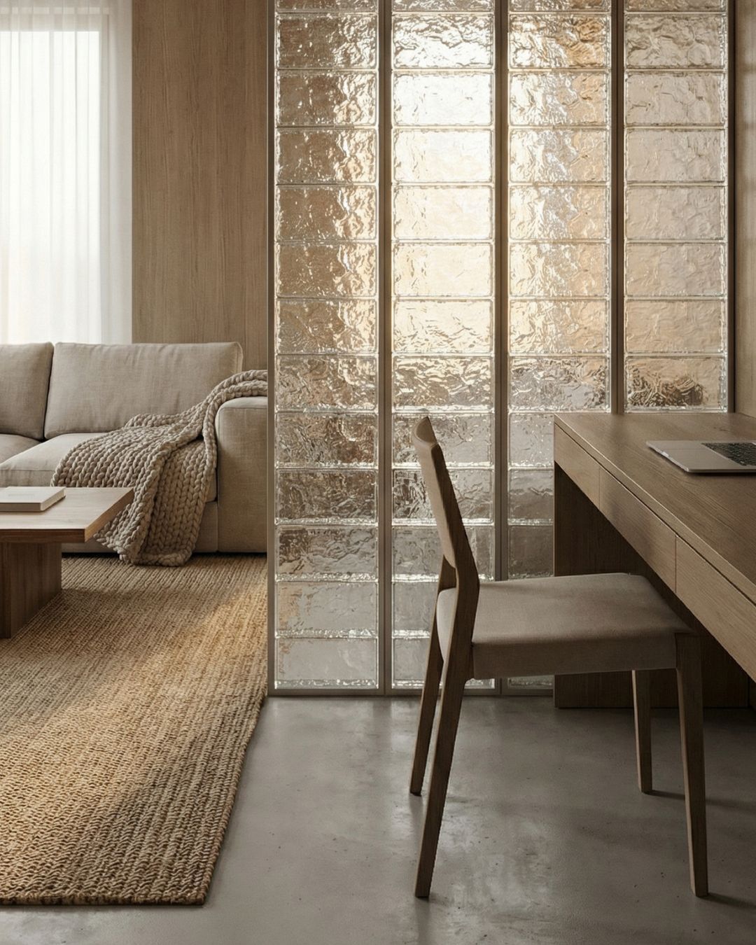 Solid glass brick – Ice texture