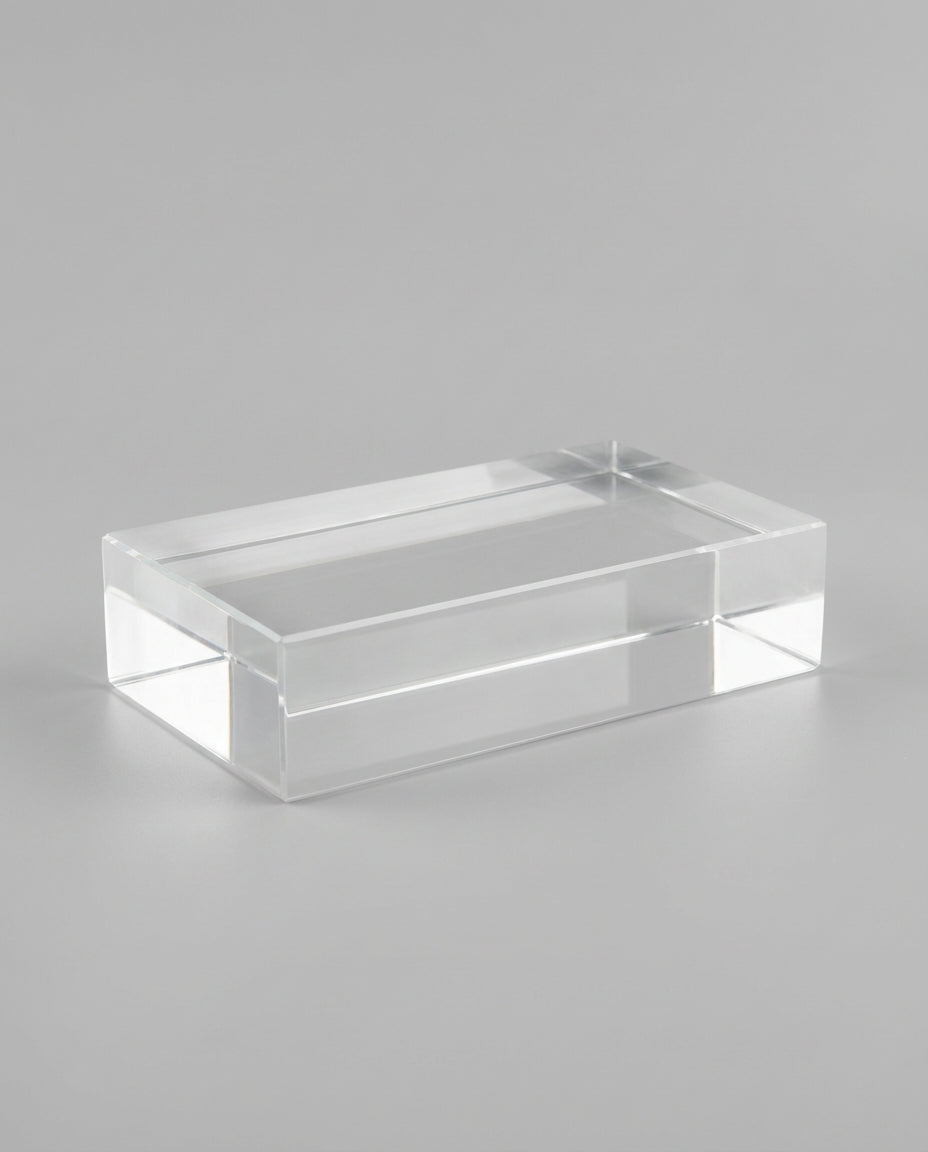 Solid Glass Brick – Crystal Clear