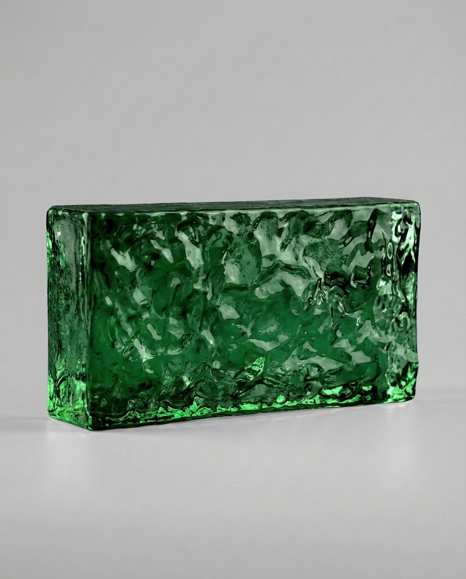 Solid Glass Brick – Ice Texture Colour
