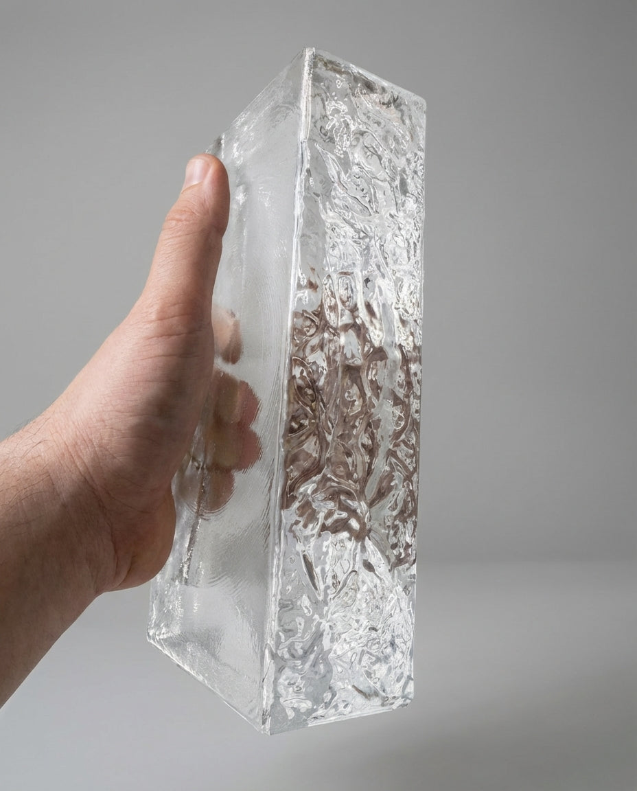 Solid Glass Brick – Ice Sides