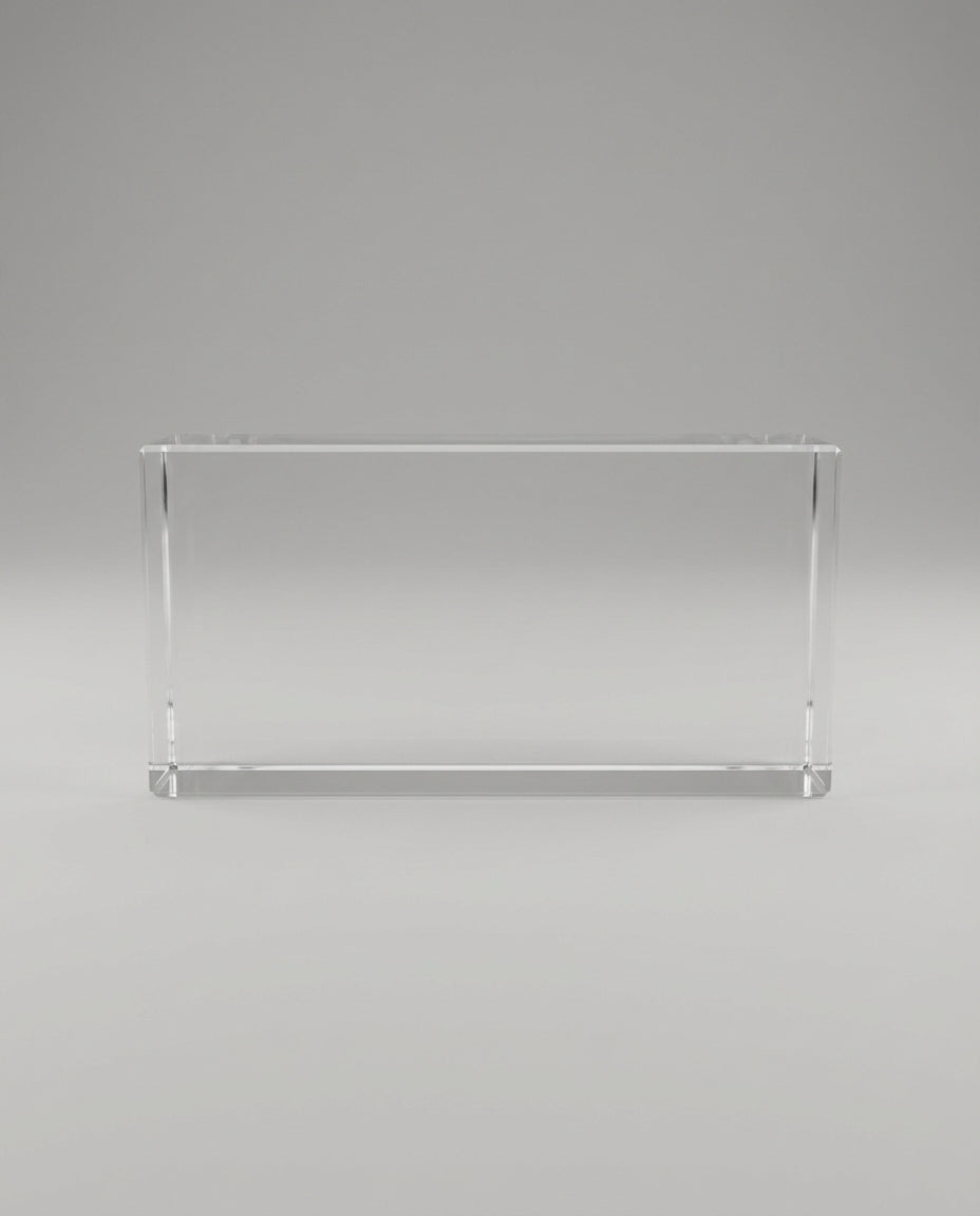 Solid Glass Brick – Crystal Clear