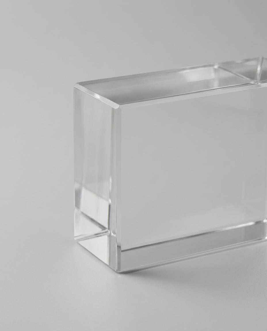 Solid Glass Brick – Crystal Clear