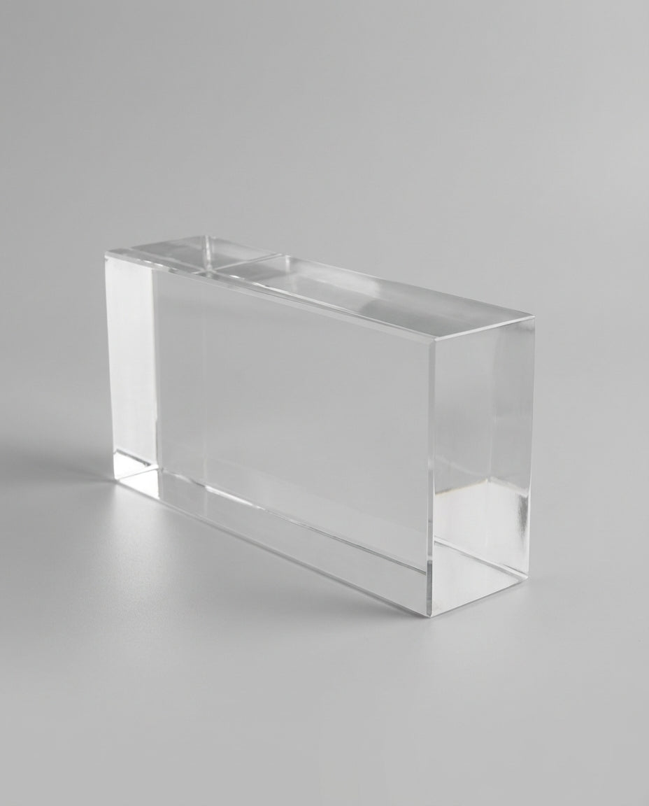 Solid Glass Brick – Crystal Clear