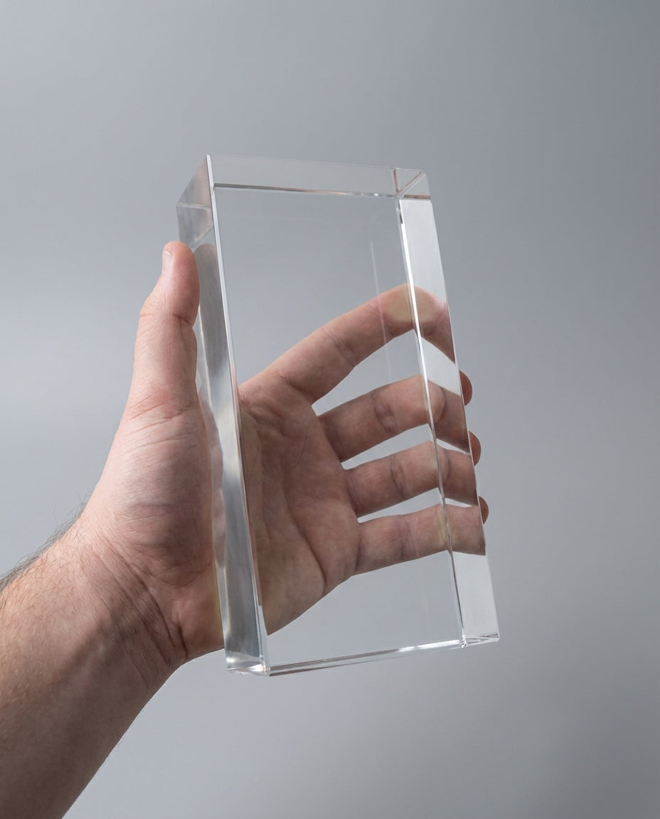 Solid Glass Brick – Crystal Clear