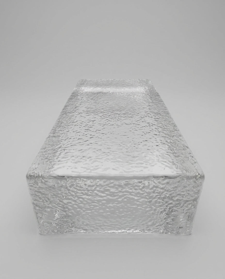 Solid Glass Brick – Orange Peel