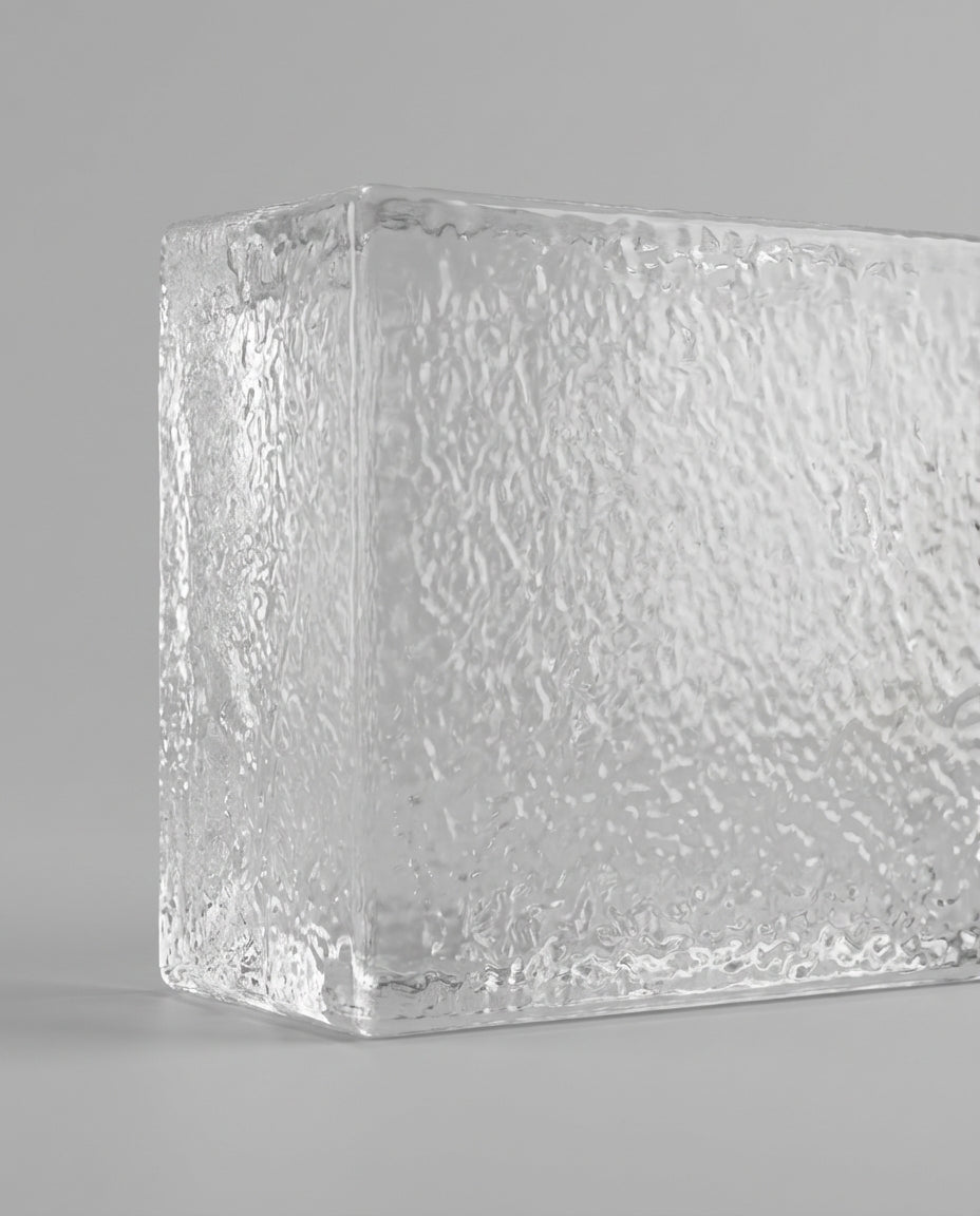 Solid Glass Brick – Orange Peel