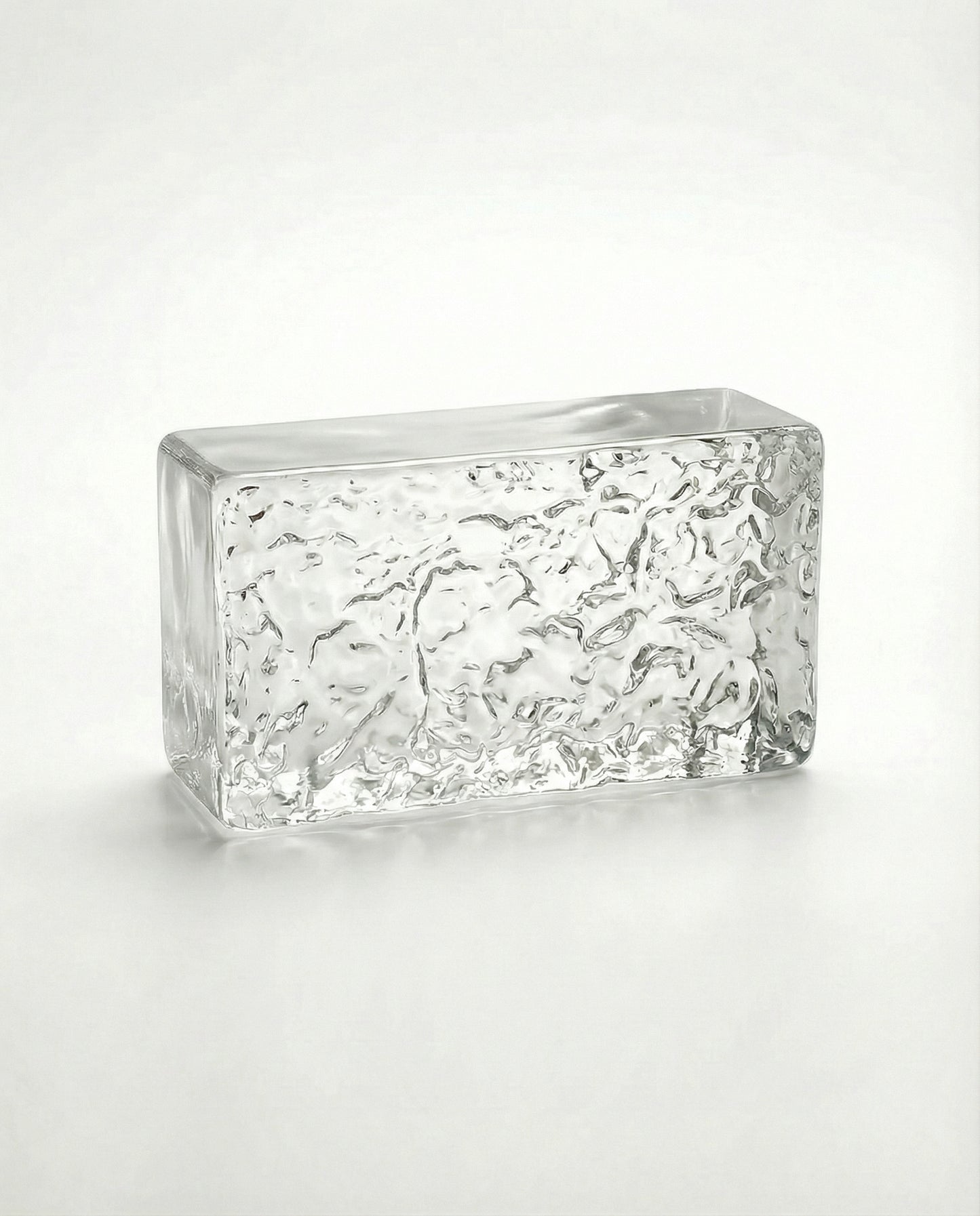 Solid glass brick – Ice texture