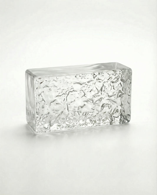 Solid glass brick – Ice texture