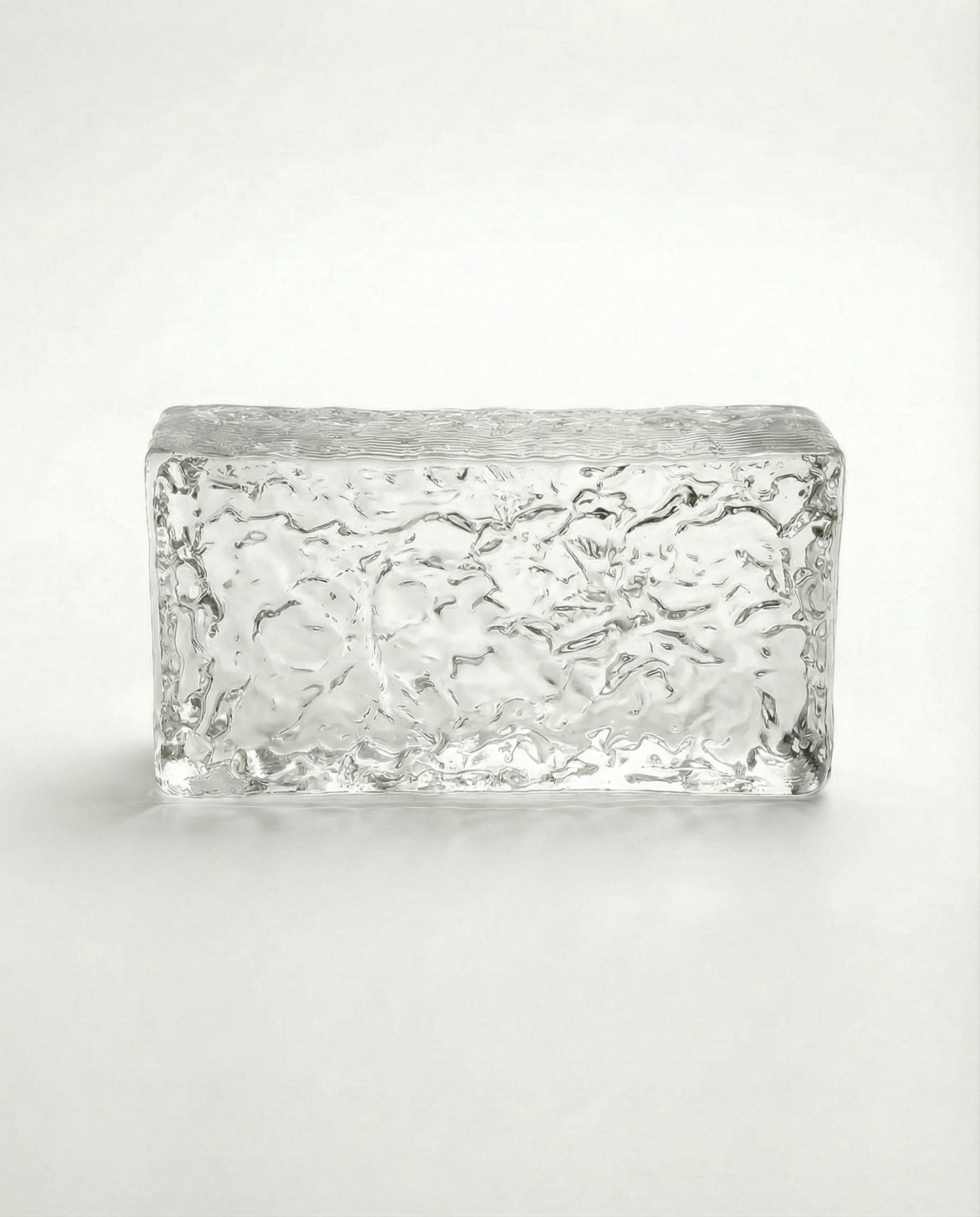 Solid glass brick – Ice texture