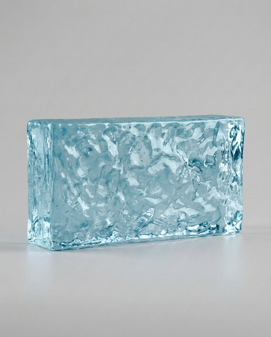 Solid Glass Brick – Ice Texture Colour