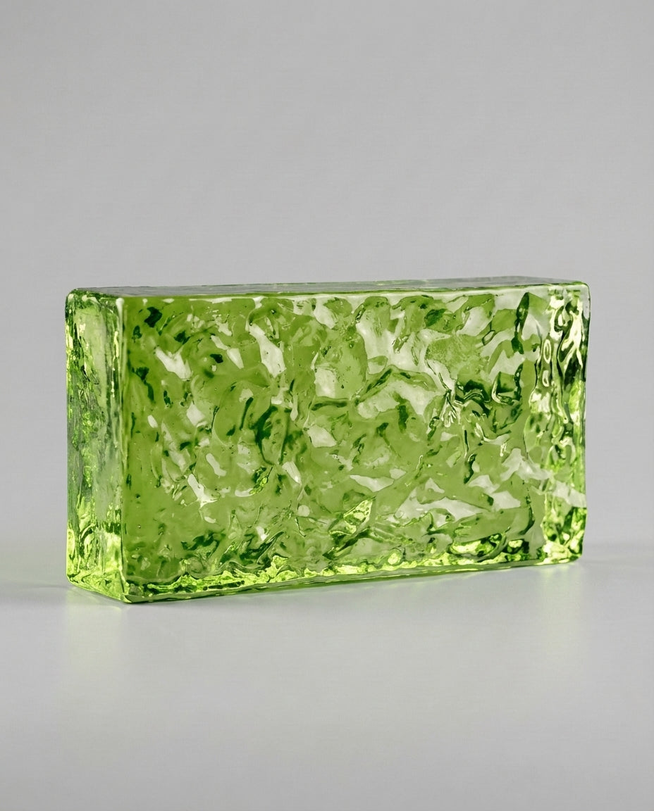 Solid Glass Brick – Ice Texture Colour
