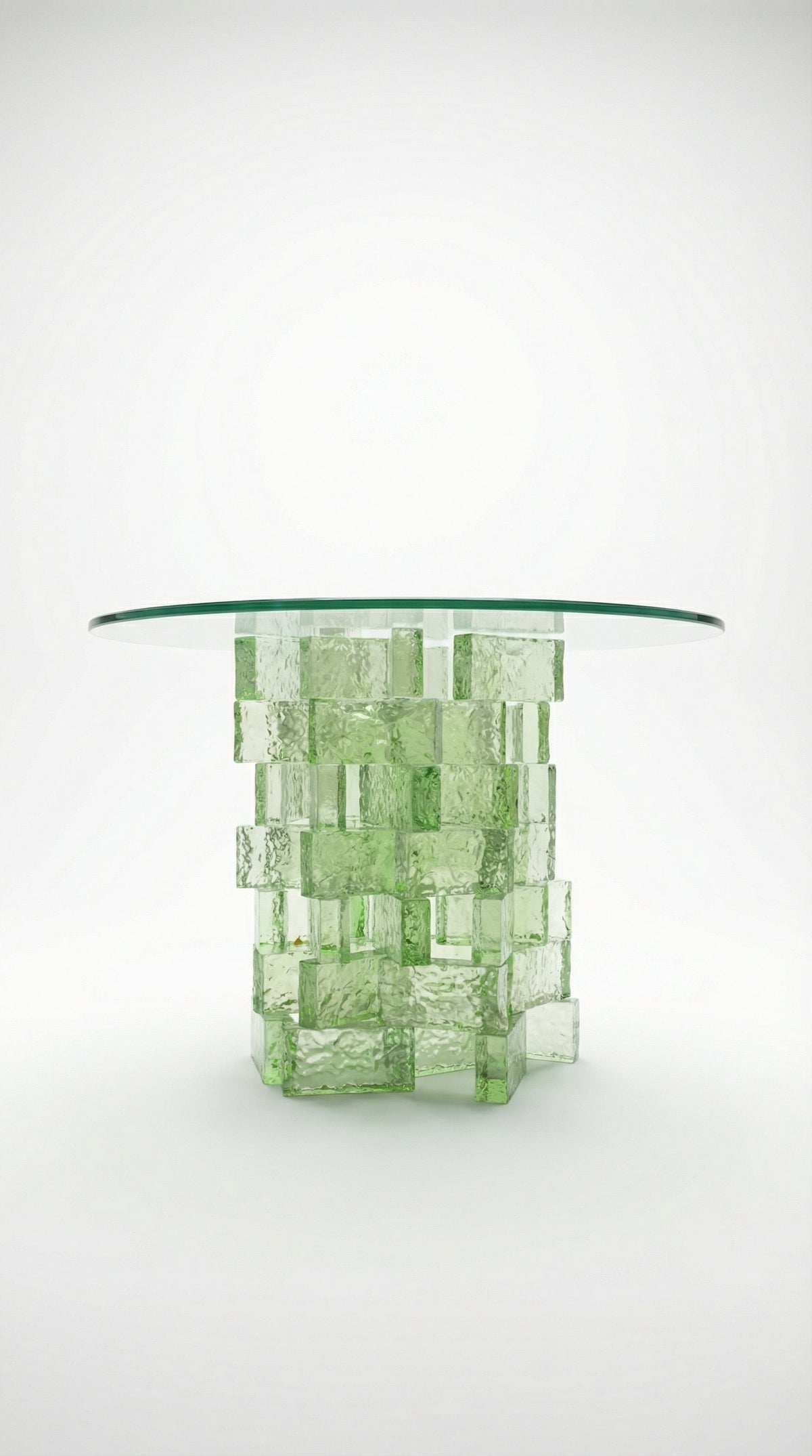 Table Using Bricks Concepts – Glass Bricks