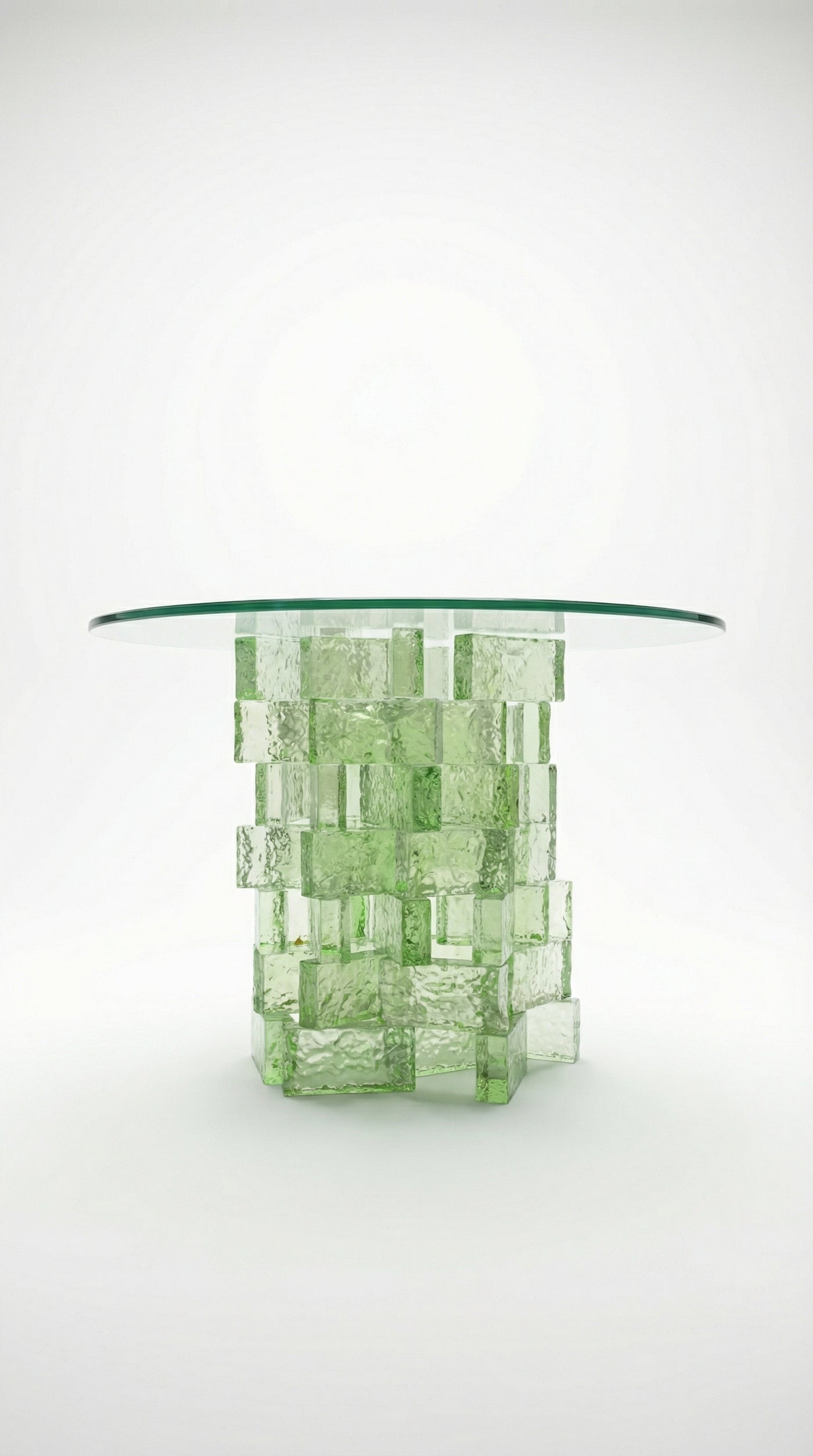 Custom Glass Brick Table
