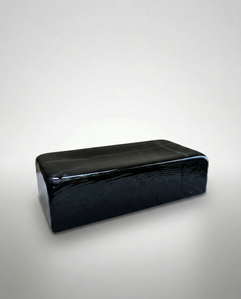 Solid Glass Brick – Transparent Grey