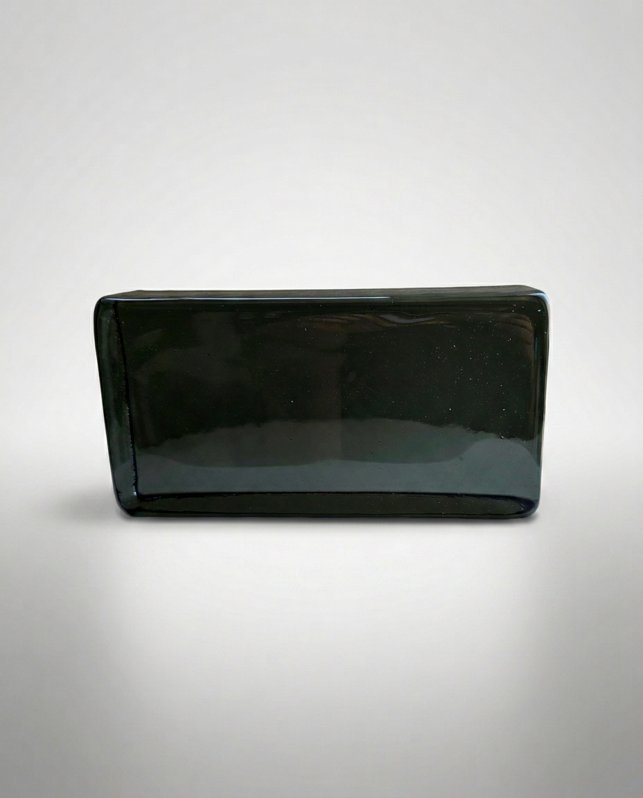Solid Glass Brick – Transparent Grey
