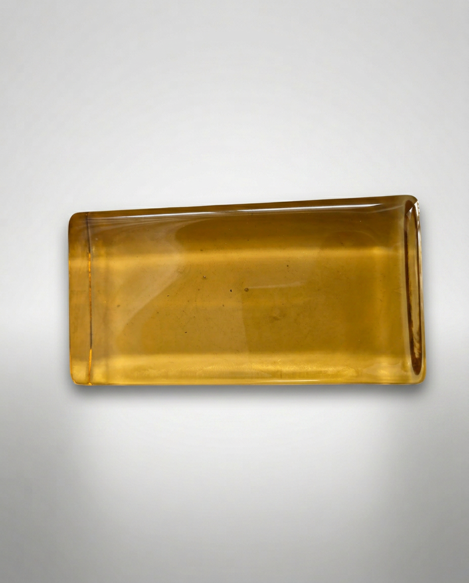 Solid Glass Brick – Transparent Champagne