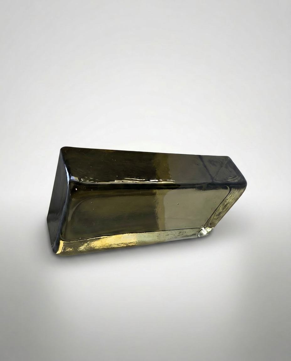Solid Glass Brick – Transparent Brown