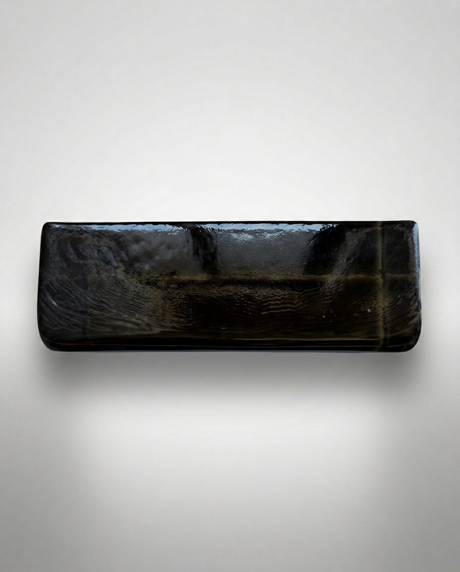 Solid Glass Brick – Transparent Brown