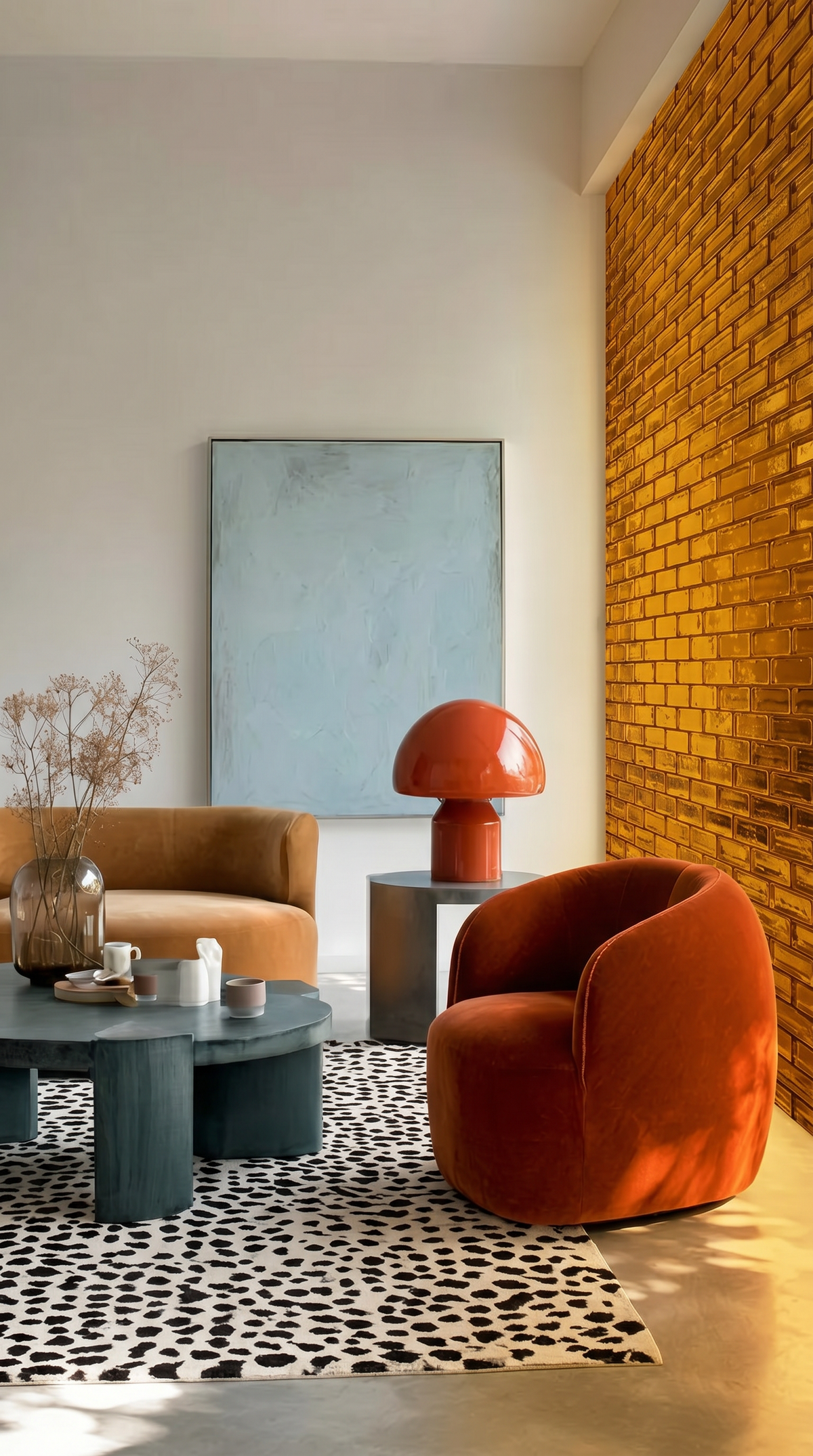 Solid Glass Brick – Transparent Amber