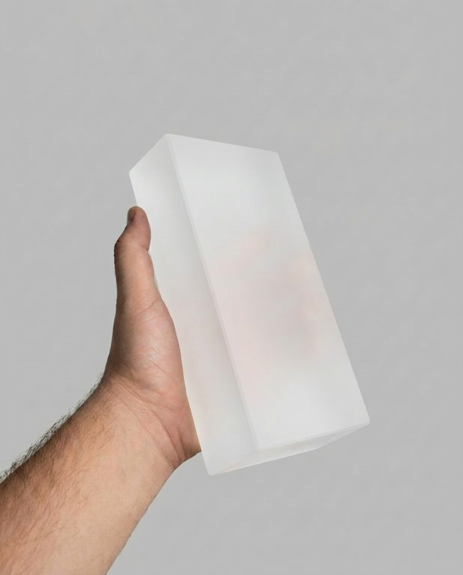 Solid Glass Brick – Square Matte