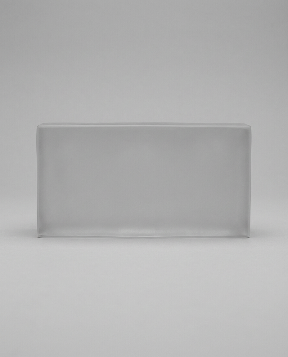 Solid Glass Brick – One Side Matte